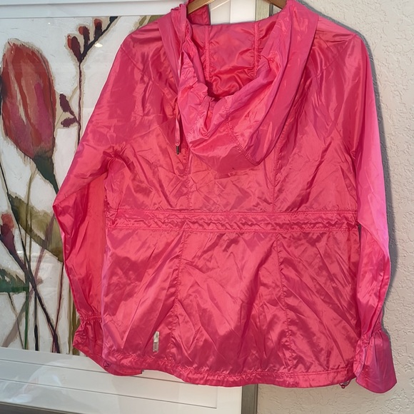 Zella NWOT Pink Hooded Windbreaker Rain Jacket - Picture 4 of 7